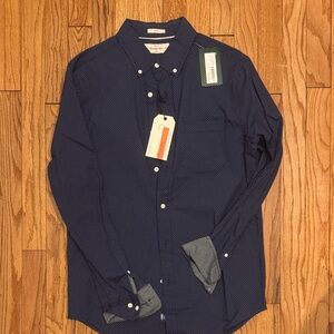 Hawker Rye Men's Navy Blue Button-Down Shirt